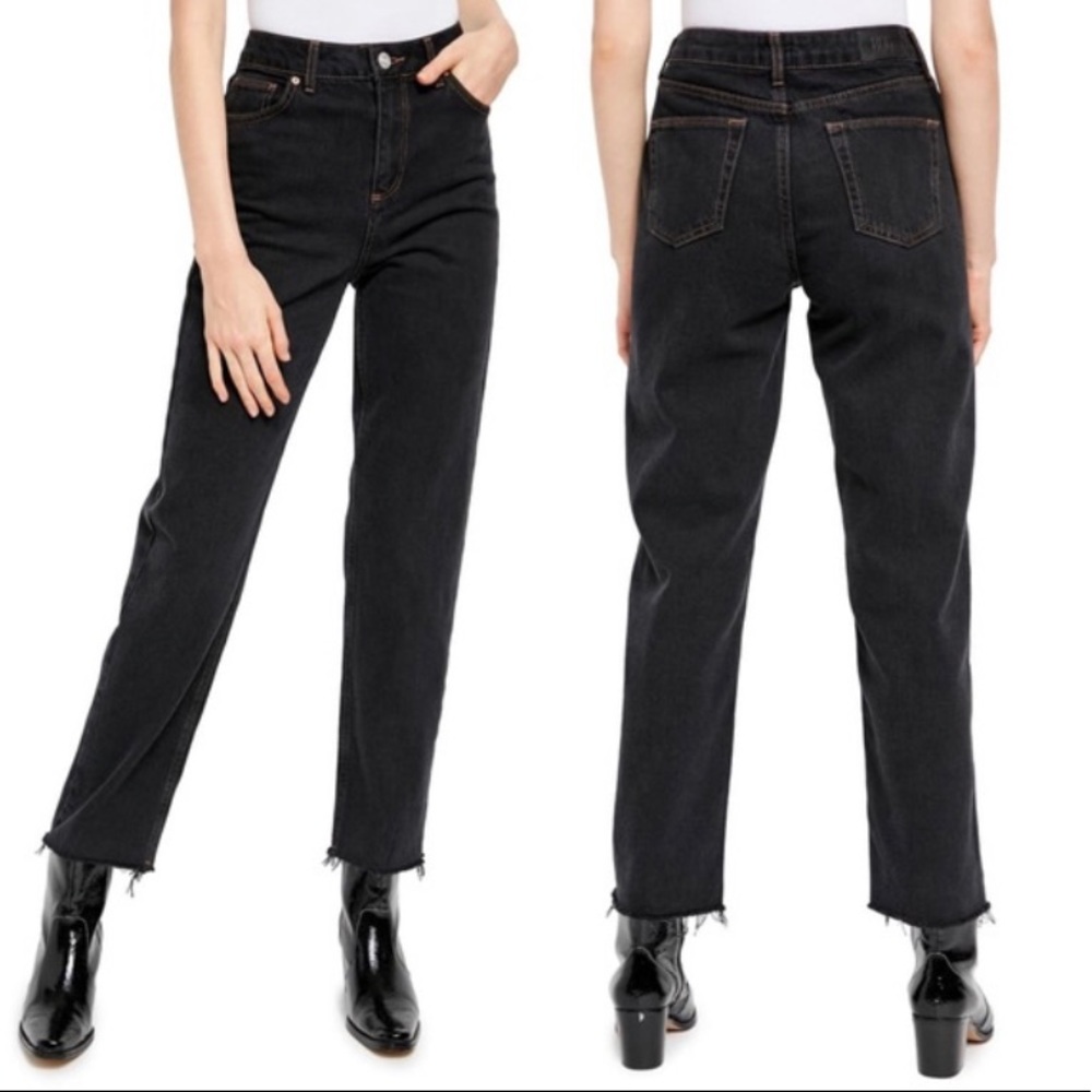 Urban Outfitters BDG Pax Button Fly Washed Black Jeans W30 L32